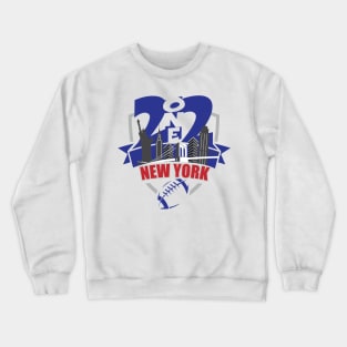 212 New York City Football Blue/Red Crewneck Sweatshirt